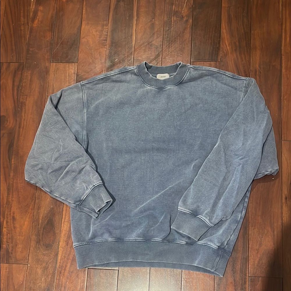 SKIMS Blue Crewneck Sweatshirt Classic Style